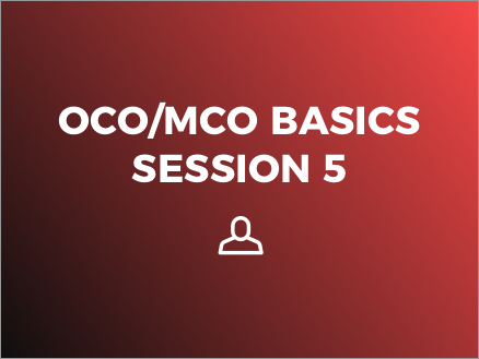 OCO/MCO Basics (ILT)  