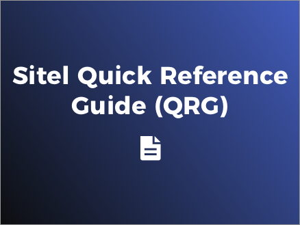 Quick Reference Guide (QRG)  