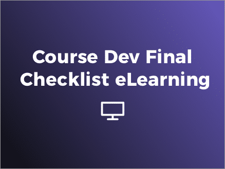 Course Dev Final Checklist