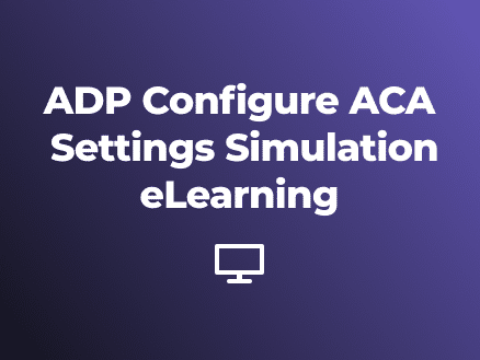 ADP Configure ACA Settings Simulation